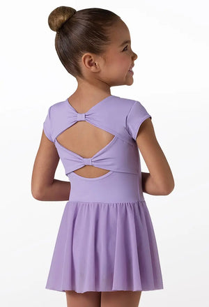 Cap Sleeve Bow Back Dress Leotard